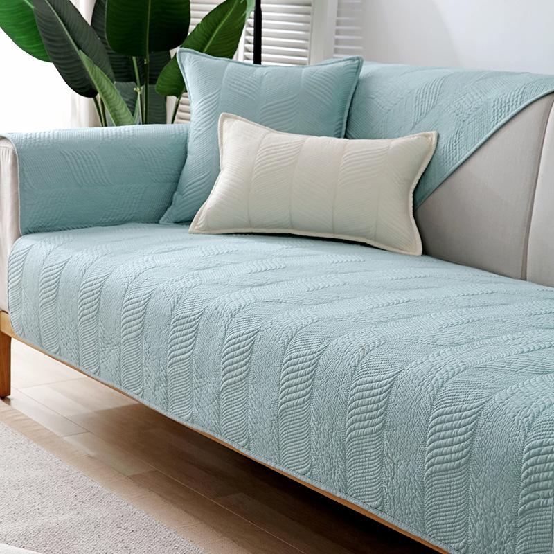 Sofa Cushions, All-season Universal Cotton Non-slip Seat Cushions, Simple and Modern, Summer Cover Cloth and Leather Sofa Covers, Scarves