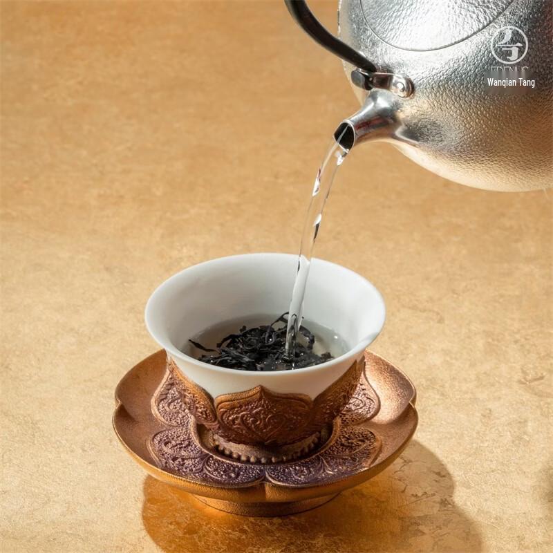 Wan Qiantang Shaanxi History Museum Co-branded Great Tang Gold Bowl Ceramic Tea Set