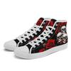 Skull Canvas Shoes for Men and Women Classic Gothic Style Fashion Street Style Casual Canvas Sneakers [CoolCustomize] High-Top - Lace-Up Sneakers,