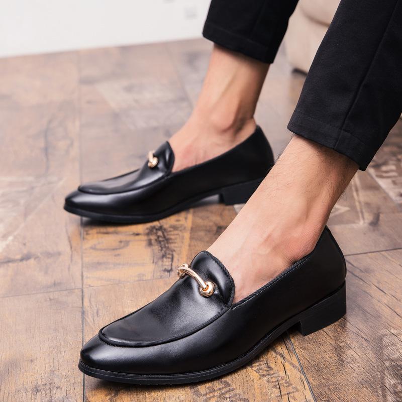 Foreign trade men's shoes large size men's loafers 38-48 size business casual shoes suede lazy shoes British small leather shoes