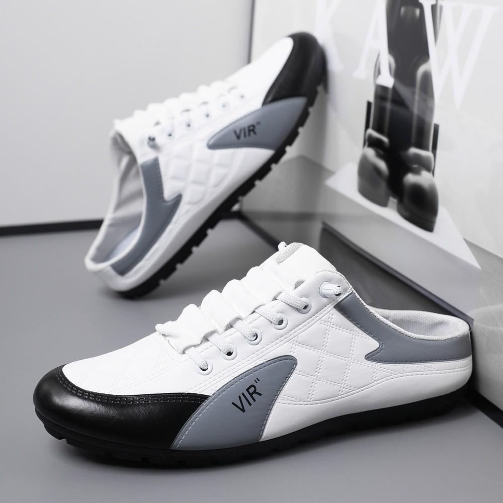 Men's Plus Size Mesh Slip-On Closed-Toe Summer Slippers