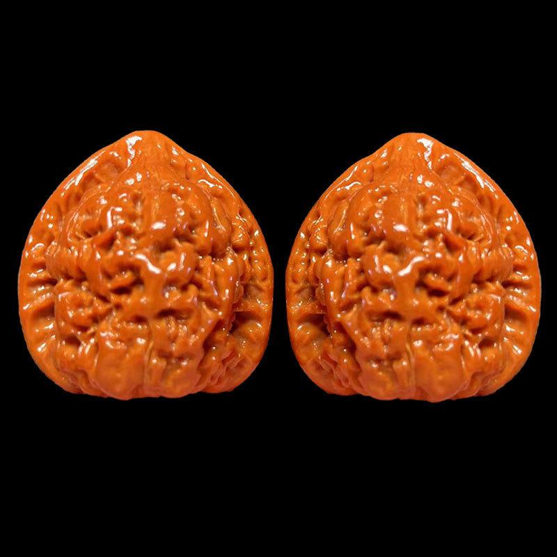 Old Tree High Toss Wenwan Walnut: Wang Yong Official Hat Tower Lion Hand Piece String