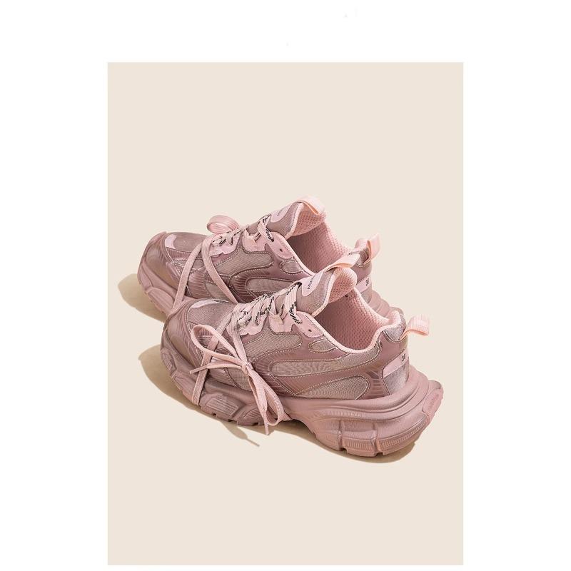 Fashion Platform Dad Shoes Women's Lightweight and Versatile Straps Gray Heightening Sports and Leisure Shoes Women