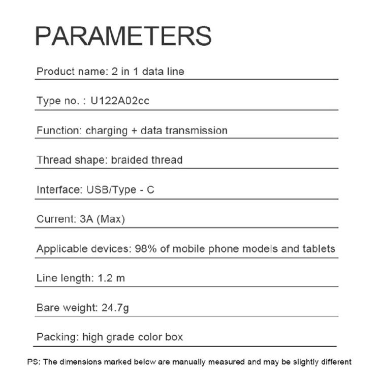 USB TypeC Cable, Supports USB-A to TypeC, Type-C to Type-C 65W Fast Charging and