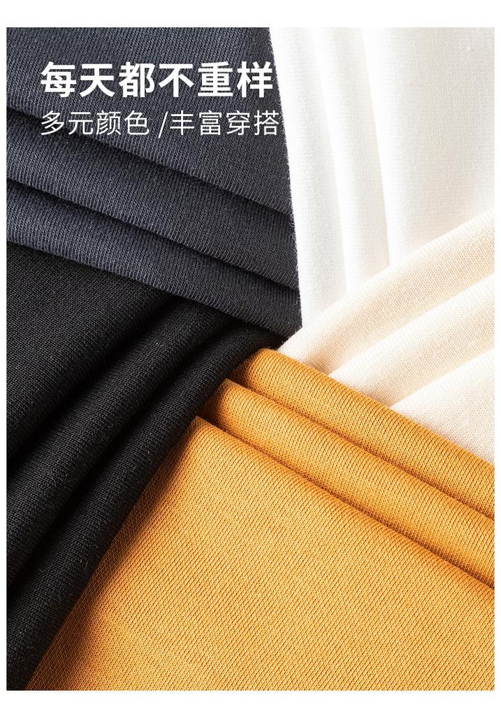 [Heavy Milan Cotton] Four In One Button Chinese Style Men's T-shirt Long Sleeve Spring and Autumn