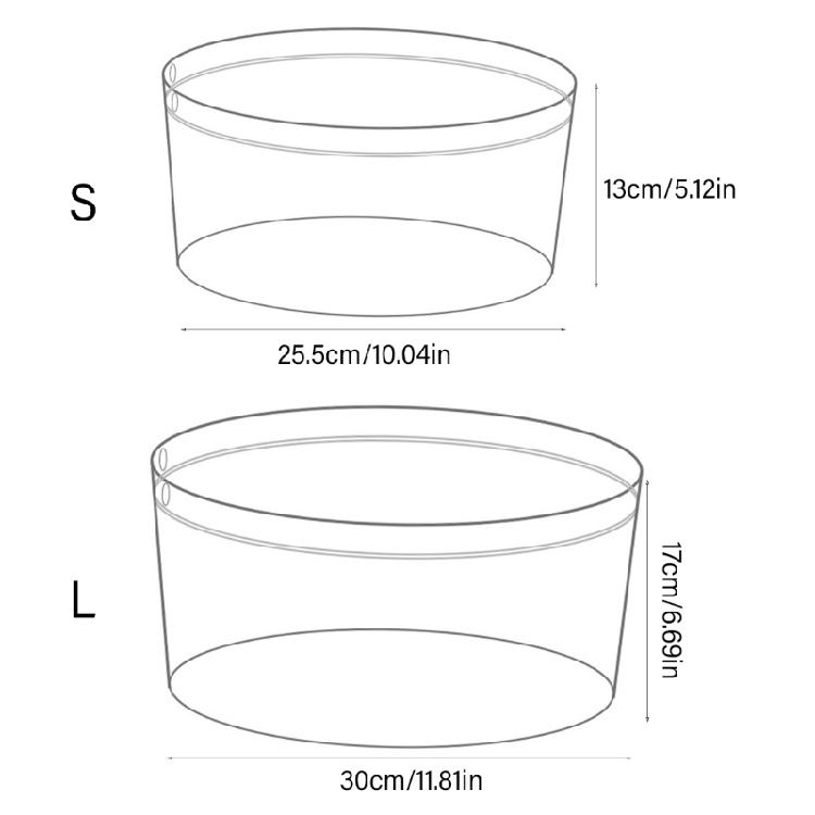 Water Basins Folding Water Bucket Portable Clear Plastic Bucket Space Saving