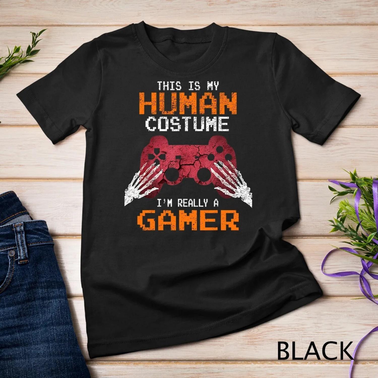 Хэллоуин Игрок Видеоигры Человеческий Костюм Мальчики Футболка shirt S