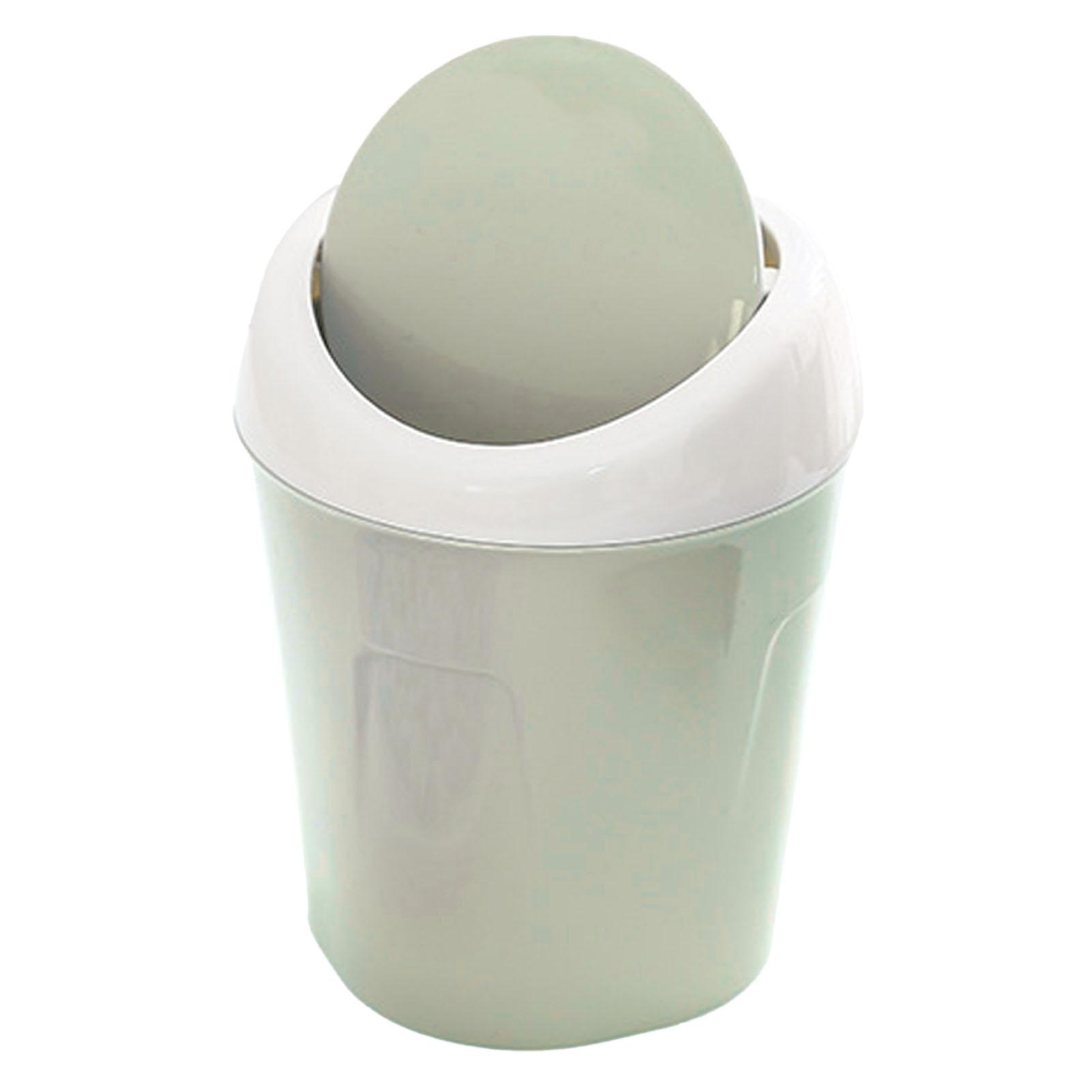 

Настольный мусорный бак, маленький пластиковый мини-стол, мусорное ведро с откидной крышкой для журнального столика в гостиной зелёный