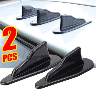 Shark Fin Car Stickers Roof Tail Car Antenna EVO Carbon Fibre Pointed Self-adhesive Decals Automotive Modification Accessories