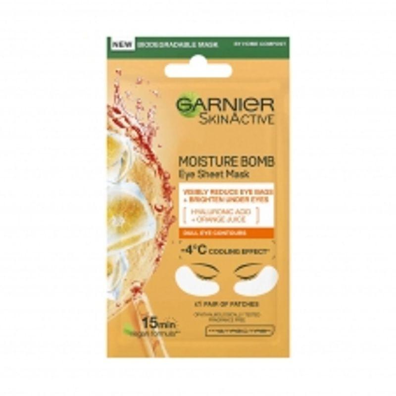 Garnier Hyaluronic Acid Orange Juice Hydrating Brightening Eye Sheet Mask Pack 6g