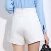 Women's Clothing Black Dress Shorts Summer High Waist A-Line Chiffon Wide Leg Slim Fit Korean Style Office Casual