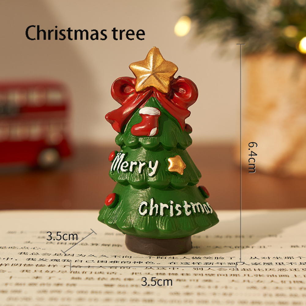 

Santa Claus Desktop Ornaments Christmas Gift Box Small Toys Tree Decorations Souvenirs For Children