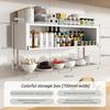 Foldable Storage Rack Kitchen Portable Organize Shelf Modern Wall Storage Cabinet Multifunctional Home Organize Accessories