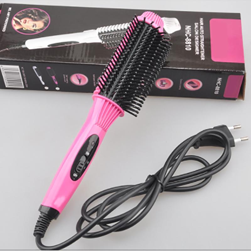 Pieptene electric de încălzire pentru îndreptat părul ondulator Salon profesional într-un pas uscat și umed doi folosind peria uscător de păr