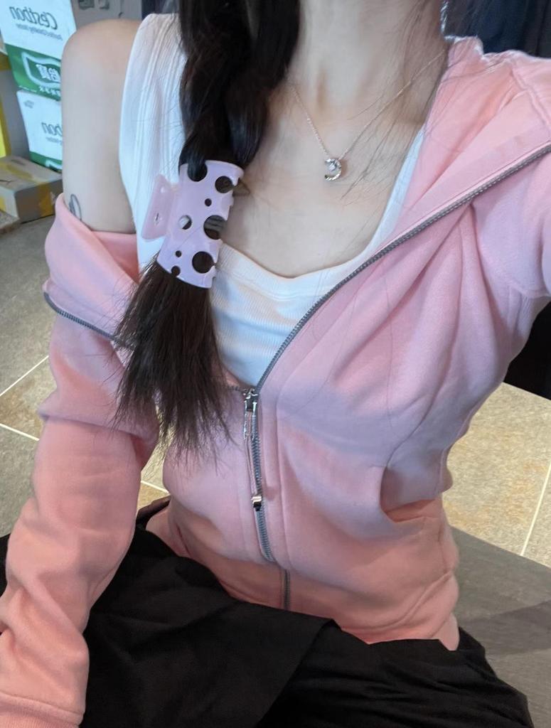 Sweat à capuche zippé intégral Lulu Original pour femme - Coupe ajustée - Veste de sport décontractée pour le yoga