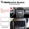 Car Central Control Panel Real Soft Carbon Fiber Trim Sticker for Mercedes Benz SLK R171 2004 2005 2006 2007 2008 2009 2010
