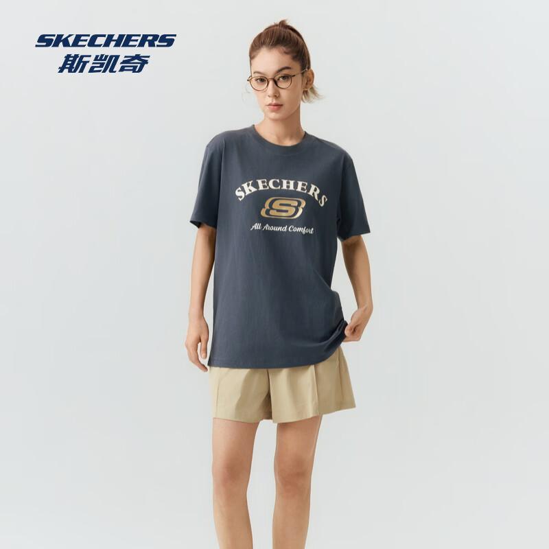 Skechers Unisex Knit Short Sleeve T-Shirt L226U067 XL