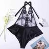 Lingeries Sexy Women'S One Piece See Through Senxual Erotic Set Hot Sexy Bodysuits Lingerie Sets White Lace Tops Erotic Costumes