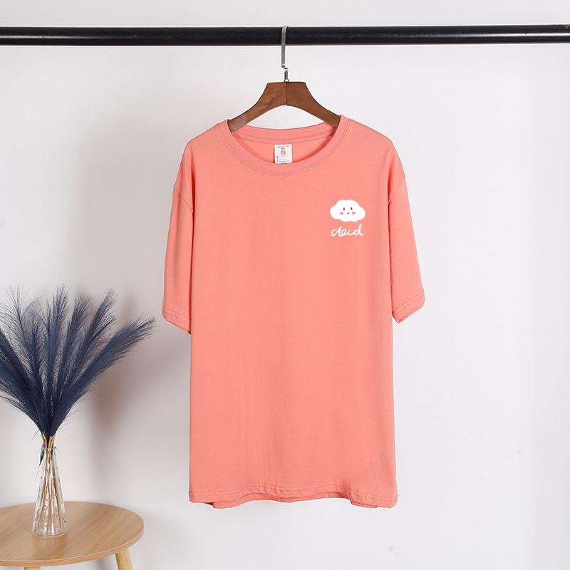 TWINFLAMES Women Summer T-Shirt Short Sleeve Cotton Casual Woman Clothes Spring/Autumn O-Neck Female Tees