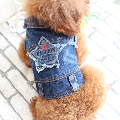 Štýlové Pet Džínsové Trendy Značka Mačka Pomeranian Chihuahua Malý Pes Psie Oblečenie Jar a Jeseň