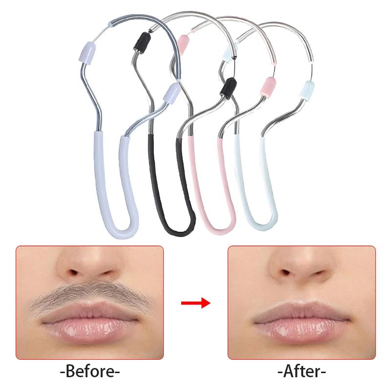 Portable Manual Hair Remover Lip Shaver Facial Cleaning Tool with Fat Roller Massager Women's Beauty Care Kit