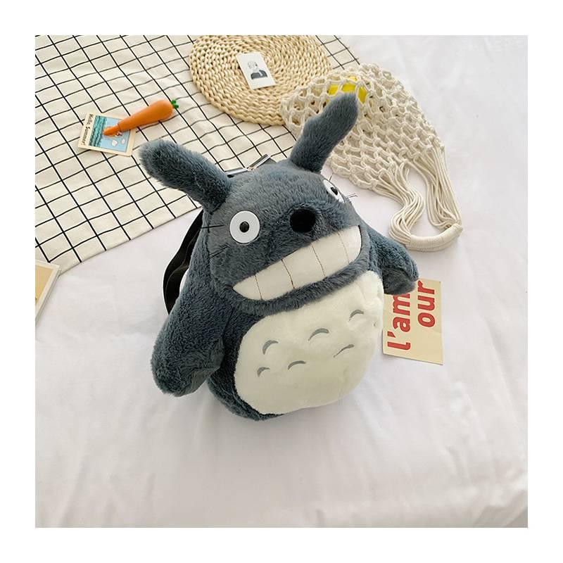 Cute Plush Cartoon Backpack For Girls, Large Size With Lovely Double-shoulder Dragon Cat Design