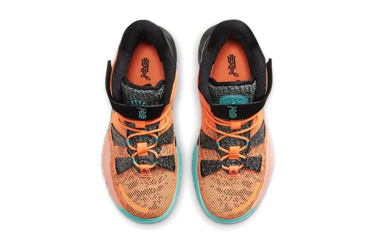 Nike Kyrie 7 Play For The Future BP Mid top Children's Basketball Shoes Black Orange Green Children Aged 3 7 Years Old CW3236-800