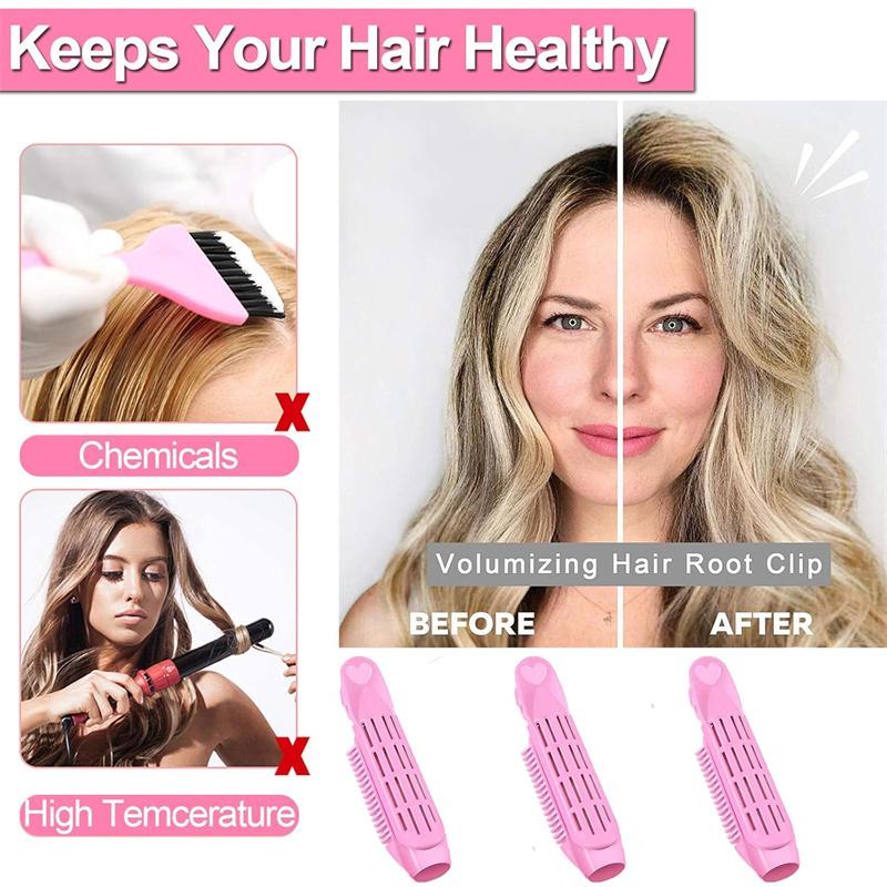 BEPAN 5Pcs Volumizing Hair Root Clips Instant Volume Clip Upgrade Natural Fluffy Volumizer Clips Heatless Curly Hair Volumizer Tool