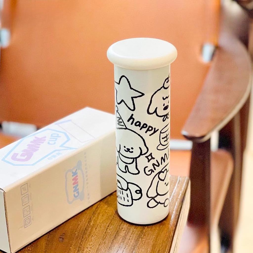 New High Appearance Level Thermos Cup Cute Polka Dot Portable Water Cup Mini Stainless Steel Water Cup Outdoor Handy Cup