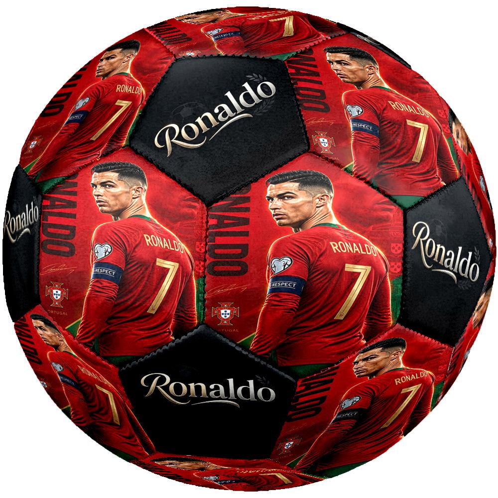 Ronaldo's Juventus Journey Size 5 Soccer Ball Machine-Stitched Indoor/Outdoor Training and Matches Ideal for Soccer Enthusiasts