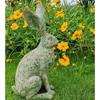 Frost Resistant Vintage Rabbit Sculpture Macaron Pastel Resin Statue Indoor Outdoor Garden Decor Ornament