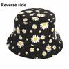 Double Sided Bucket Hats for Men Women Sunscreen Sun Cap Little Daisies Spring Fisherman Hat