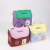 1 Pcs Dopamine Color Cute House Shape Makeup Bag Large Capacity Portable Makeup Storage Bag Cartoon Makeup Handbag