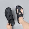 Plus Size Men's Slippers Summer New Wear Beach Toe Clip Flip Flops Men's Non-slip Leather Sandals
