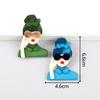 New Colorful Glasses Girl Acrylic Brooches for Women Cute Leaf Hairpin Lady Brooch Badge Pins Casual Jewelry Cutsome Accessories