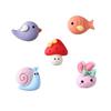 25 New Cute  Resin Mushrooms, Birds, Snails, Rabbits, Flat Back Mobile Phone Decoration Components,hair Hoop Accessories Set