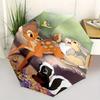 Bambi und Klopfer Automatisches Öffnungs- und Schließschirm - 8 Speichen Tragbarer Faltschirm mit Kunststoffgriff, Geeignet für Freizeit und Hallo