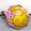 Pokémon Psyduck Pattern, Automatic Folding Umbrella, Portable and Foldable Design, 8 Ribs, a Christmas or Birthday Gift.