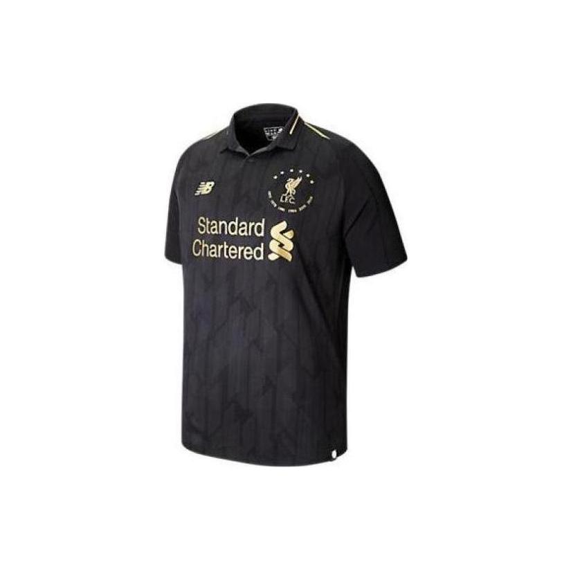 New Balance Polo Shirts Men s Black Polo Collar Moderate Straight Fit MT930503-HME L