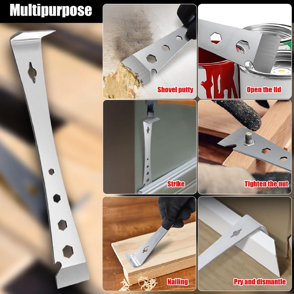 4 Size Options Stainless Steel Pry Bar Stainless Steel Pry Bar Scraper Automotive Repairing