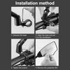 Bicycle Handlebar Mirror High Clarity 360-Degree Rotation Multi-angle Adjustment Anti-Glare Right/Left Mirror E-Bike Motorcycle Rearview Mirror