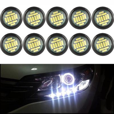 2X białe Dc 12V 5W Eagle Eye Led do jazdy dziennej DRL światło cofania samochód lampa samochodowa