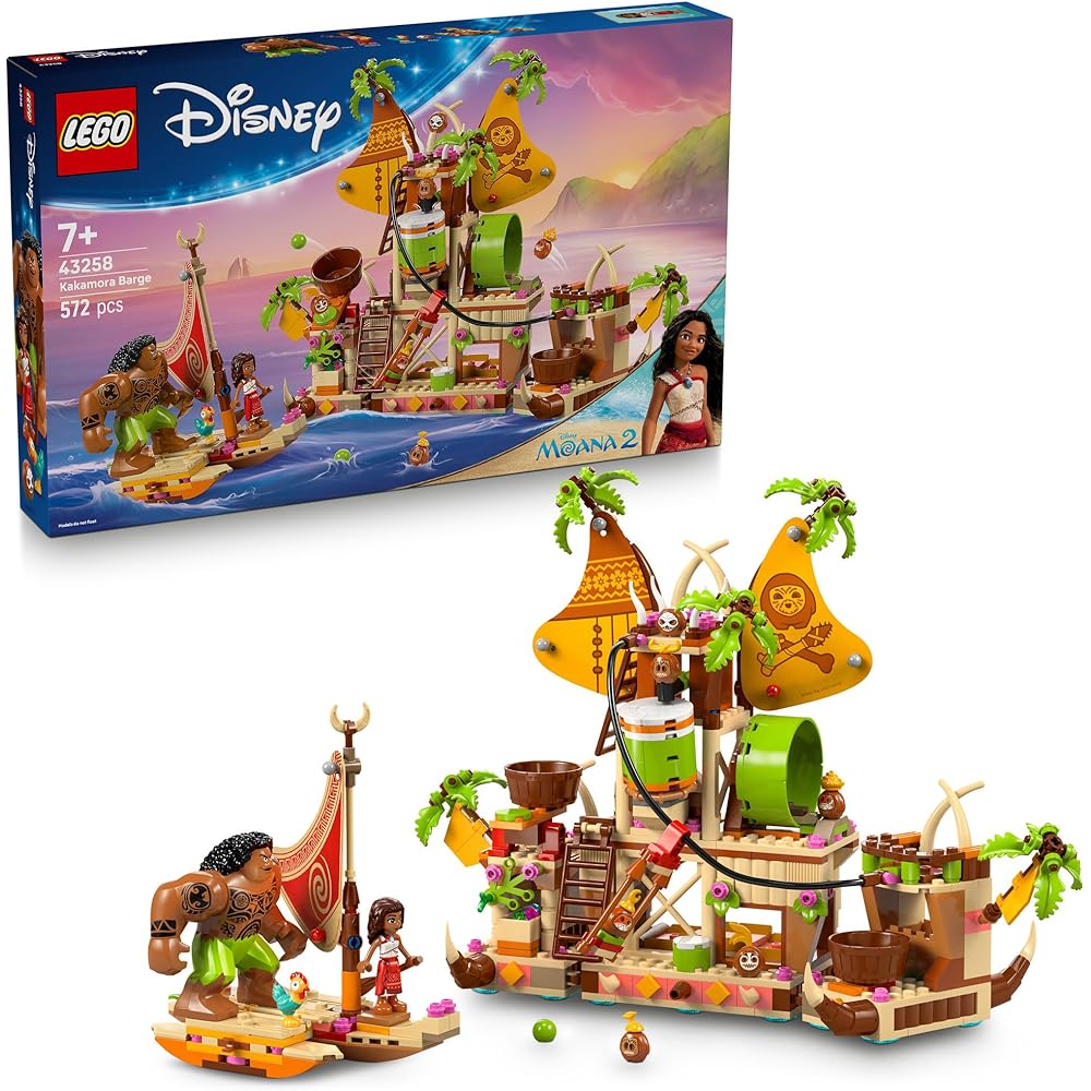 

LEGO Disney Princess Kakamoora s Ship Building Toy Set for Kids Ages 7-9 with Figures and Blocks 43258