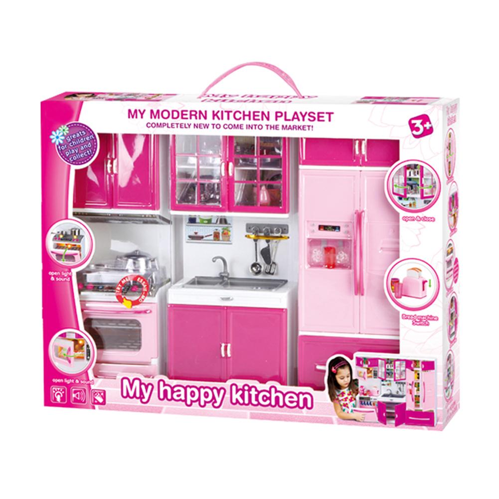 Simulations-Küchenset Kinder Rollenspiel Kochschrank Werkzeuge für Mädchen