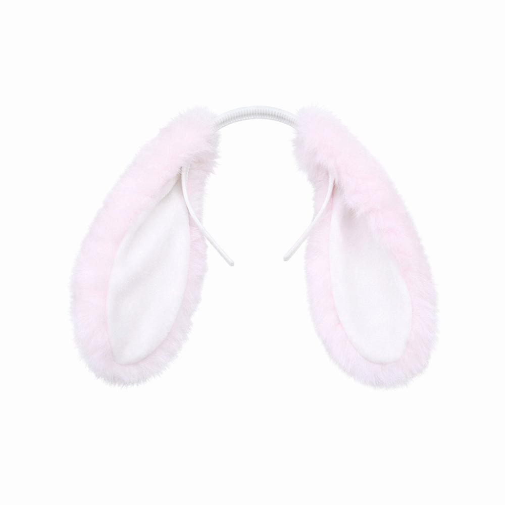 Soft Bunny Ears Headband Lop-eared Plush Headwear Elegant Easter Rabbit Hair Hoop  Events