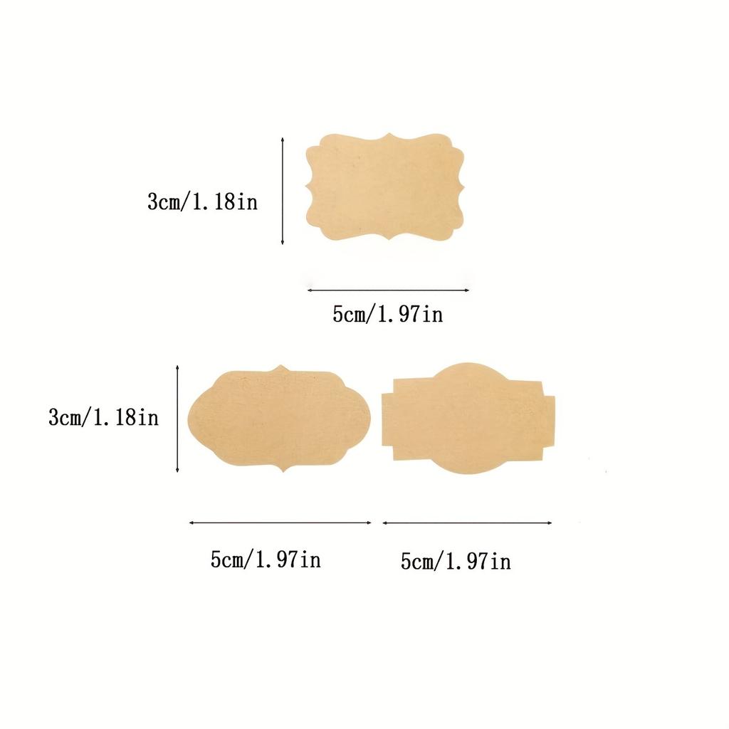 Rolled Gift Labels, Self-adhesive Paper Stickers For Cosmetics, Food, Crafts And Christmas Decorations
