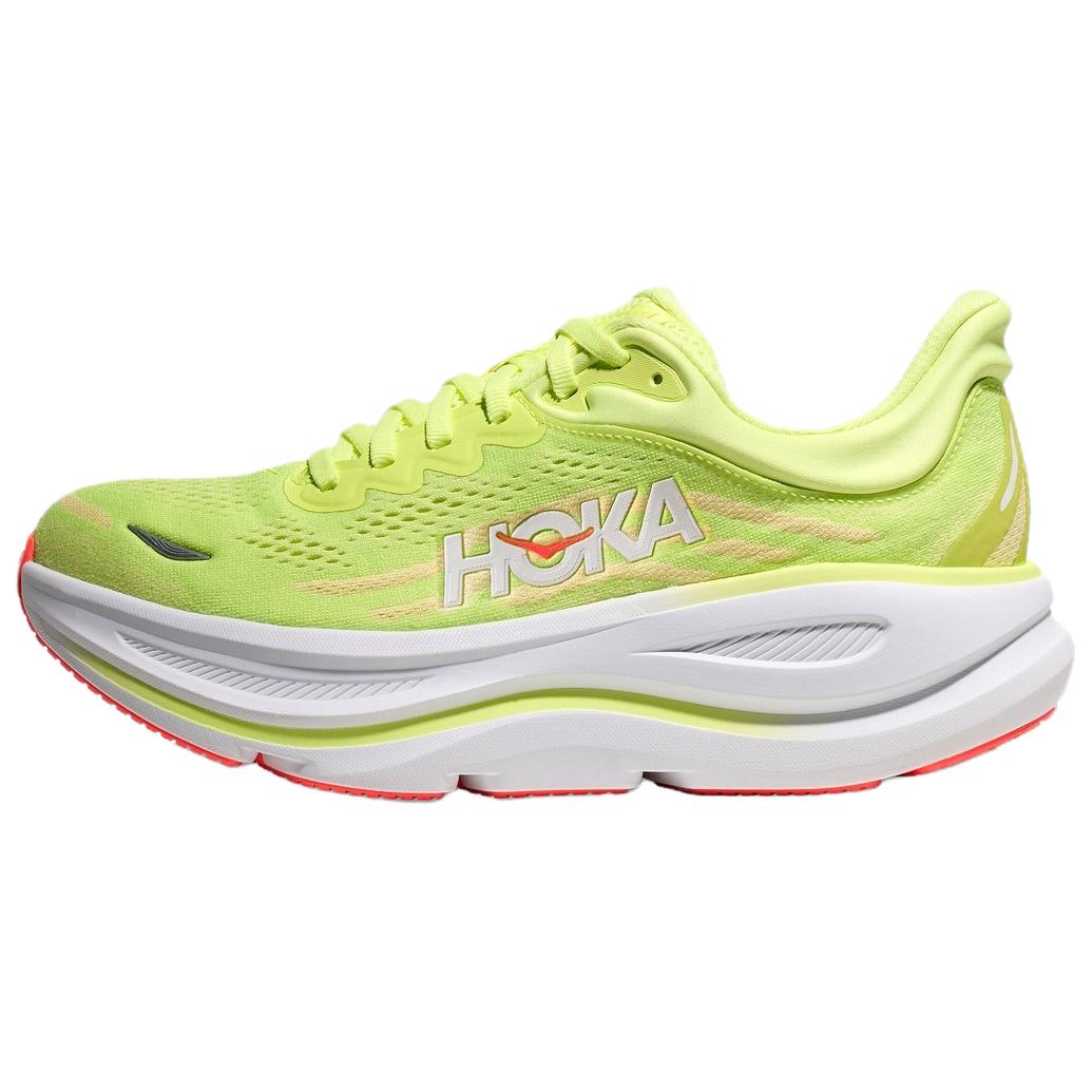 

HOKA ONE ONE Bondi 9 Breathable Coverage Support Rebound Running Shoes Women s Bright Green 1162012-NYZS 39⅓