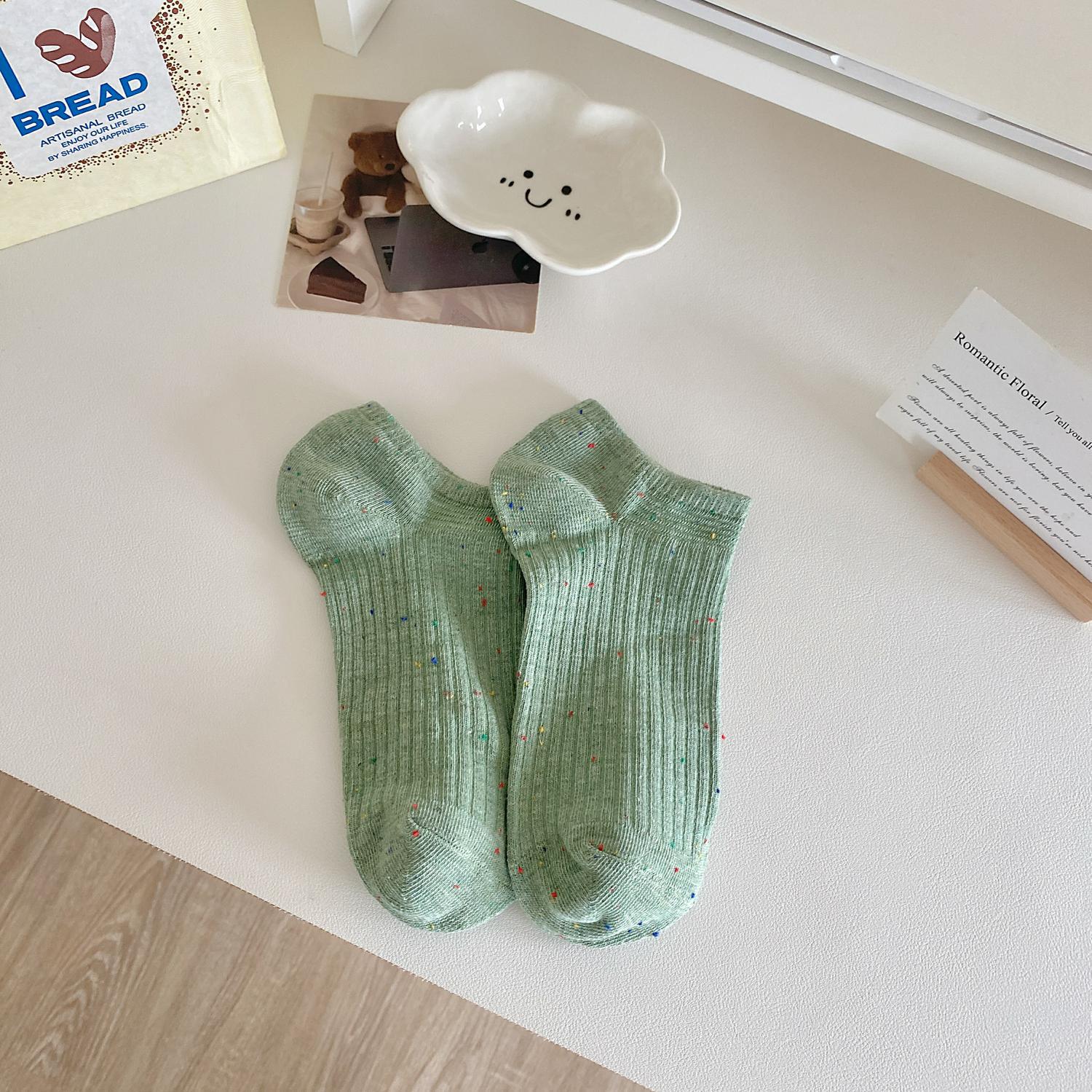 

Женские нескользящие хлопковые носки-лодочки с низким вырезом - Невидимые и дышащие для лета One Size