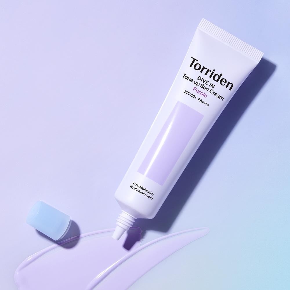 Torriden Dive-In Purple Tone-Up Sunscreen SPF50+ PA++++ 60ml, Korean