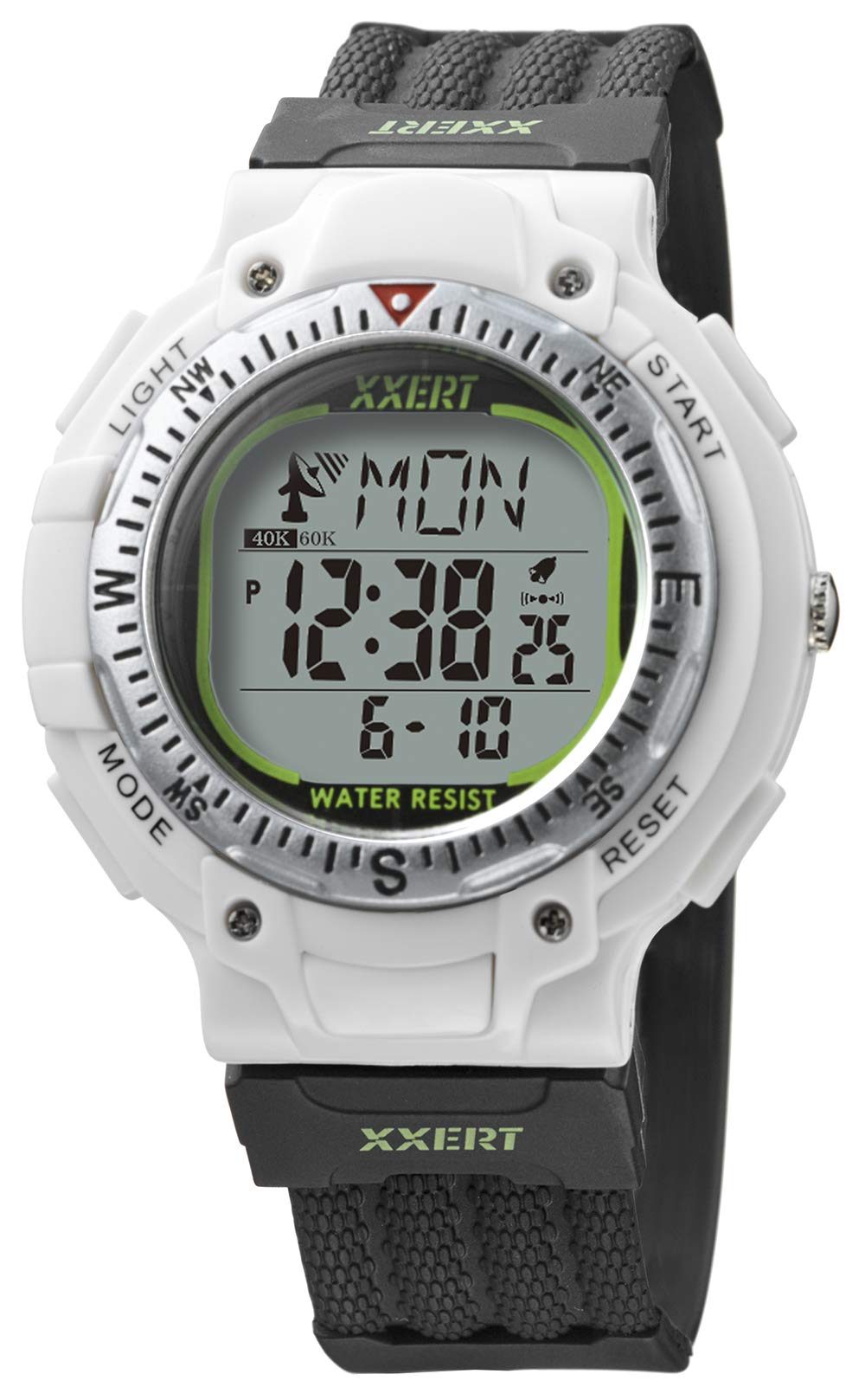 

Часы цифровые Exart Radio Solar водонепроницаемые уретановые с ремешком WH черные [NOA Precision] XXW-502 мужские